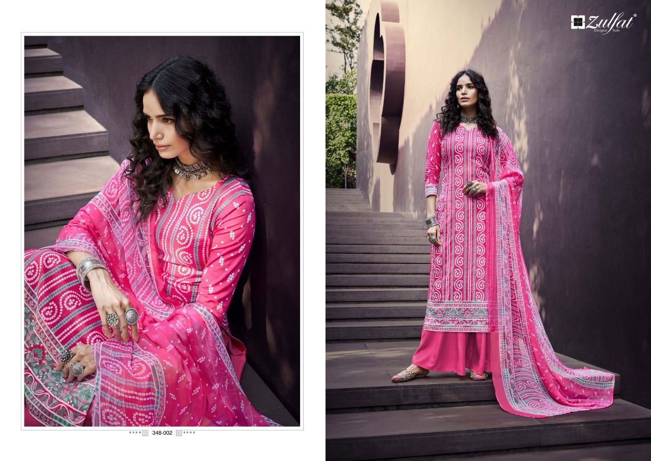 Zulfat Summer Queen Latest Fancy Designer Festive Wear Pure Cotton Digital Printed Dress Material 